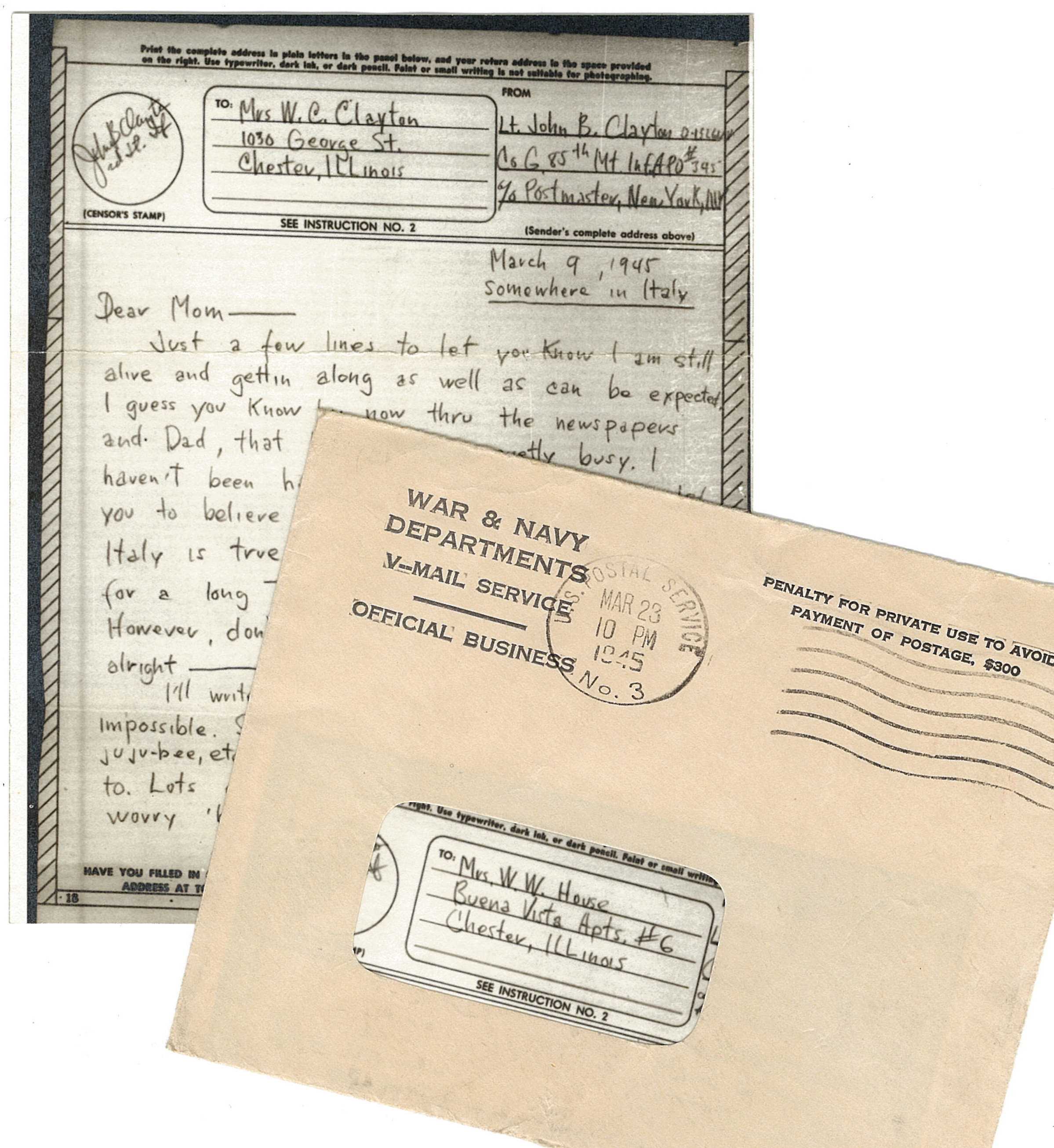 V is for Victory! Victory Mail, that is. Denver Public Library History
